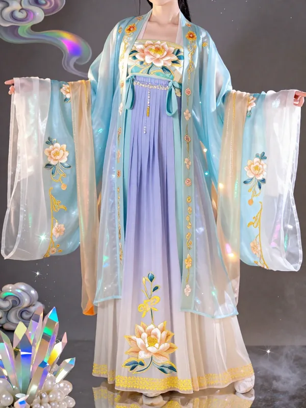 “蓝莲流彩仙裳”的效果图