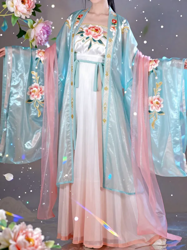 “杏露流金牡丹裳”的效果图