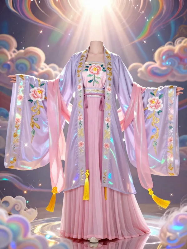 “杏露牡丹·流金百花裳”的效果图