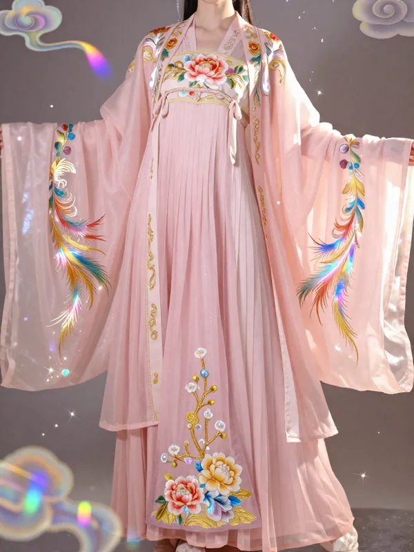 “杏露牡丹·玉蕊流光裾”的效果图
