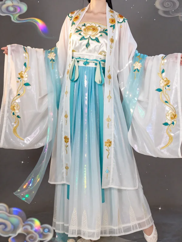 “蓝莲流露·金莲仙裳”的效果图