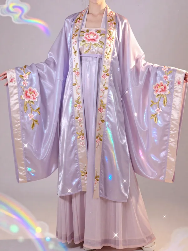“霞映牡丹·喜花流彩裳”的效果图